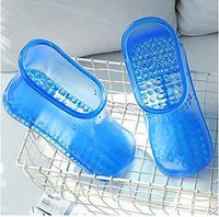 Foot Bath Massage Shoes Household Feet Relaxation Bath Massager Feet Slipper Soak Theorapy Massage Acupoint Health Care TooL Blue Size M