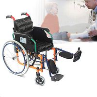 ZZYYZZ Foldable Aluminum Alloy Paediatric Wheelchair Fracture Rehabilitation Wheelchair for Children Light Lift Leg Design, 35 cm Seat