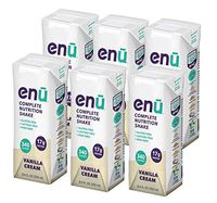 ENU RTD Vanilla Whey Protein Shake 17g (6 Pack) | Lactose & Gluten Free, Non-GMO Workout Drink For Muscle Gain | Healthy Weight Gain Nutrition Drink