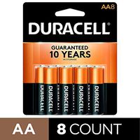 Duracell Coppertop AA Batteries, Alkaline, 8 Pack