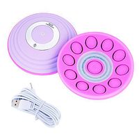 Breast Massager,Wireless Breast Enhancement Instrument,USB Charging Breast Enhancer Bra Machine Breast Enlarger Machine with Hot Compress Function and Remote Control (Purple)