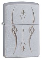 Zippo Pristine Curve Pocket Lighter, Satin Chrome
