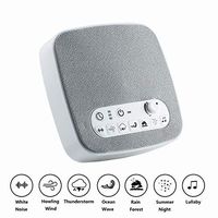 White Noise Sound Machine - Portable Sleep Therapy for Home, Office, Baby - 7 Soothing Sound ，Lullaby and 3 Timer Settings by Ezy Sleep (White)