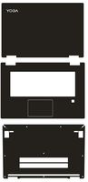 Special Laptop Black carbon fiber Vinyl Skin Stickers Cover Guard for Lenovo Yoga 720 15.6" 720-15 touchscreen