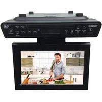 Sylvania Bluetooth Wireless Under the Counter Cabinet Kitchen LED TV/DVD Combo