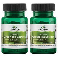 Swanson Teavigo Green Tea Extract 90% Egcg 30 Veg Capsules (2 Pack)