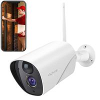 Victure 1080P Outdoor Security Camera IP65 Weatherproof Home Surveillance IP CCTV Camera 2.4G WiFi with Smart PIR Motion Detection/Night Vision/Two Way Audio Compatible with iOS & Android Systerm