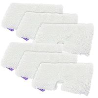 ANBOO Steam Mop Pads Replacement for Shark Euro Pro S3601 S3501 Cleaning Pads Duster Washable Steam Pocket Mops S3550 S3901 Vacuum Cleaner White 6 Pack