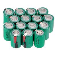 WINDMAX 15PCS 1.2V 2200mah Green 4/5 SubC Ni-CD Rechargable Batteries