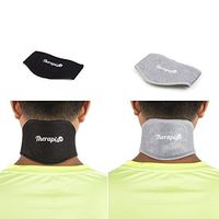 Therapia Plus Neck Pain Relief - Self Heated Tourmaline Magnetic Neck Wrap Enhance Blood Circulation and Bamboo Charcoal Neck Brace Pack of 2 for Sore Neck