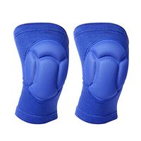 Lightclub 2Pcs Knee Pads Brace Protector for Football Volleyball Sports (Blue)