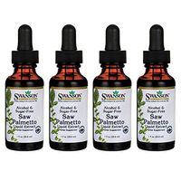 Swanson Saw Palmetto Liquid Extract (Alcohol and Sugar-Free) 1 fl Ounce (29.6 ml) Liquid (4 Pack)