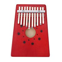 Portable 10 Keys Thumb Piano Finger Kalimba for Beginner Children Training Tool (Color : Red)