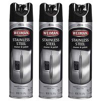Weiman Stainless Steel Cleaner & Polish Aerosol, 12 Oz (Pack of 3)