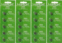 20 Loopacell 393 SR754W 1.55 Volt Silver Oxide Cell Watch Batteries