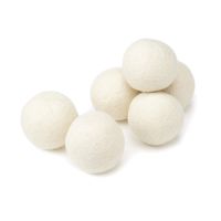 Homipooty Wool Dryer Balls 6 Pack Natural Organic Reusable Laundry Softener Alternative