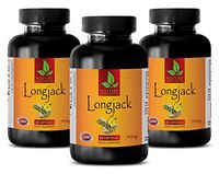 Male Enhancing Supplements - LONGJACK Powerful Formula - Maca Ginseng - 3 Bottles 180 Capsules