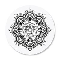 Mandala Envelope Seals - Set of 144 Self-Adhesive, Flat-Sheet, 1-1/2" Sticker Seals, By Colorful Images