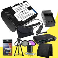 Canon EOS 6D Digital SLR Camera 2400 mAh LP-E6 Lithium Ion Replacement Battery + External Rapid Charger + 3 Piece Filter Kit + SDHC Card USB Reader + Memory Card Wallet + Deluxe Starter Kit Bundle DavisMAX 6D Accessory Kit