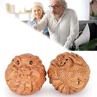 HSJLH 2PCS Peach Dragon Ball Massage, Sport and Health Grip The Ball Pressure Applied to Relax and Relieve Stiffness in The Elderly