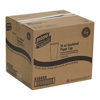 Dixie PerfecTouch 5356DX WiseSize Coffee Design Insulated Paper Cup, Georgia-Pacific, 16oz (Case of 20 Sleeves, 25 Cups per Sleeve) (1 CASE