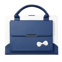 iPad Mini 5th generation Case 2019,elecfan Lightweight PU Leather Business Case Handbag Stand Smart Auto Wake/Sleep Flip Cover with Wallet Pocket Screen Protector for 2019 iPad Mini 5th Gen 7.9", Blue