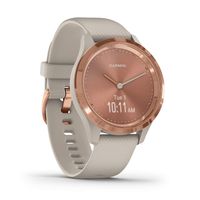 Garmin vívomove 3S, Hybrid Smartwatch with Real Watch Hands and Hidden Touchscreen Display, Rose Gold with Light Sand Case and Band