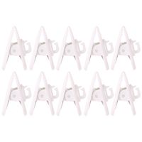 XISAOK 10Pcs/Set Cable Cord Clip Clamp Collar Lapel Shirt Holder for Headphone Earphone