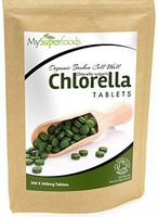 Organic Chlorella Tablets (300 x 500mg), MySuperFoods, Incredibly High Chlorophyll Content, Bursting with Nutrients, Certified Organic, Healthy Edible Algae, Add to Drinks and Smoothies