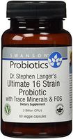 Swanson Probiotics Dr. Langer's Ultimate 16 -- 2 Bottles each of 60 Vegetarian Capsules