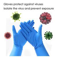 fuqimama Disposable Gloves - 100Pcs Rubber Mechanic Nitrile Gloves - Avoid Touch Infection During Special Period - Suitable for Daily Active (L)