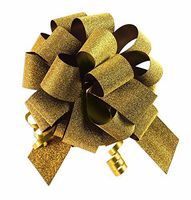 Nicky Bigs Novelties 10 Pack 5" No Mess Diamond Glitter Pull Bows Pew Wedding Wrap