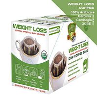 SOLLO Weight Loss Coffee Bags 16 Per Pack 100% Arabica Coffee with Active Herbal Extracts, Slimming, Slim, Diet, Detox, USDA Organic, Drip Brewing Bags