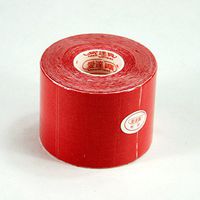 One Roll Elastic Kinesiology Sports Tape Muscle Pain Care Therapeutic Strain Injury Support (2inch*11.5Feet, Red)