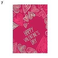 bromrefulgenc Holiday Hanging Sign,Fashion Valentine's Day Garden Flag Festival Love Heart Flower Letter Banner - 7#