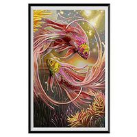 Meidexian888 DIY 5D Diamond Painting, Gifts Rhinestone Pasted Full Diamond 30x50cm (Red)