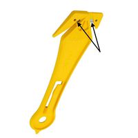 Yellow Disposable All-Purpose Cutter with Two-Sided Enclosed Blade