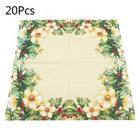 lipiny 20 Sheets/Bag Colorful Camellia Flowers Paper Napkins Guest Birthday Party Tableware Decoration Supply
