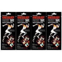 Pure-Aid Kinesiology Precut Tape Neck & Shoulder(4 Pack)