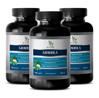 Soursop Health - GRAVIOLA Extract 650 Mg - Pancreas Health - 3 Bottles 300 Capsules