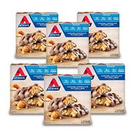 Atkins Snack Bar, Caramel Chocolate Nut Roll, Keto Friendly, 30 Count (Pack of 6)