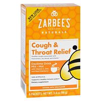Zarbees Cough and Throat Relief Drink Mix - Daytime Supplement - 6 Packets - Safe and Effective - Supports Healthy Immune System
