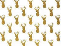 Golden Deer Design Print Gift Grade Tissue Paper Sheets - 15" x 20" Package Amount (144)
