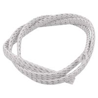 Othmro PET Braided Expandable Sleeving Wrap 8mm x 5m Silver White Cable Management Sleeve Cord Organizer for Wrap Protect Cables