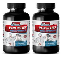 Stress Relief Vitamins - Pain Relief MEGA Formula - 610MG - msm Bulk Powder - 2 Bottle (120 Capsules)