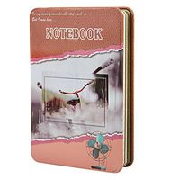 Metal Cover Pocket Journal Notepad Hardcover Mini Notebook Memo Scratch Pad Writing Book Diary with Kraft Ruled Grid Dot Paper, 128 Sheets, 5.9" x 3.9"