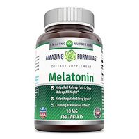 Amazing Formulas Melatonin for Relaxation and Sleep,10 Mg, 360 Tablets (Non GMO-Gluten Free) - Natural Sleep Aid Supplement – Promotes Calming and Relaxing Effect Suitable for Vegetarian