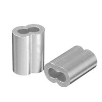TOOGOO 100pcs 3/32 inch (3.0mm) Diameter Wire Rope Aluminum Alloy Sleeves Clip Fittings Cable Crimps
