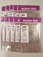 Kraft King Basket Bags Clear Plastic Cellophane, for Holiday and Party Favors (10, 28 inches x 40 inches)