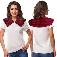 Heating Pad for Neck and Shoulders | Microwavable Moist Heat Aromatherapy Wrap Hot Compress for Arthritis, Muscle Pain, Anxiety and Stress Relief with Natural Lavender Scent by TheraCool